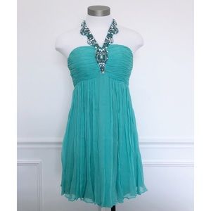 👗 Marciano’ Beaded Halter Dress